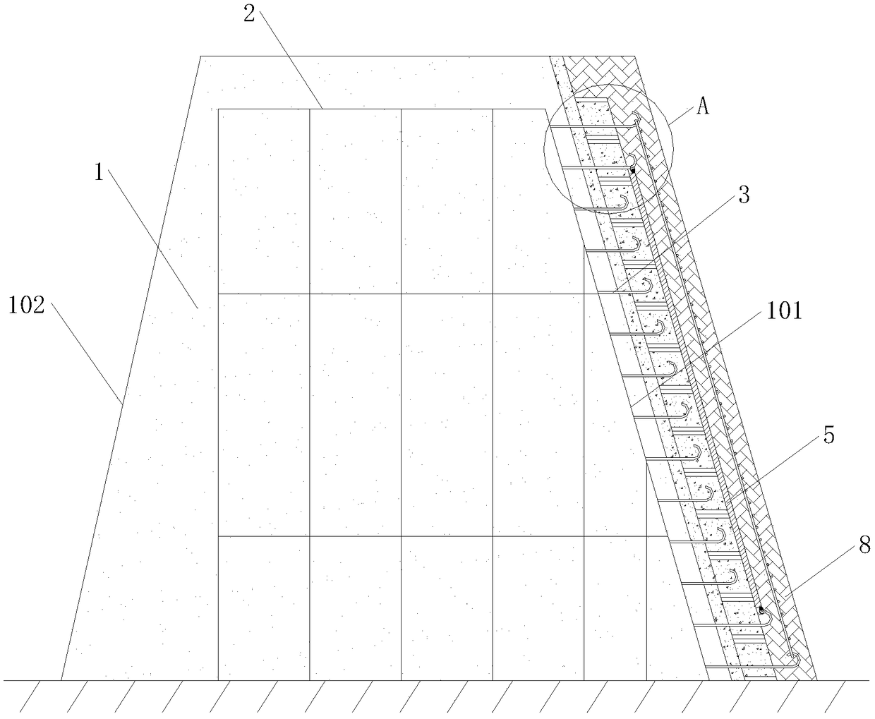 Seepage-proofing type water conservancy dam and building method