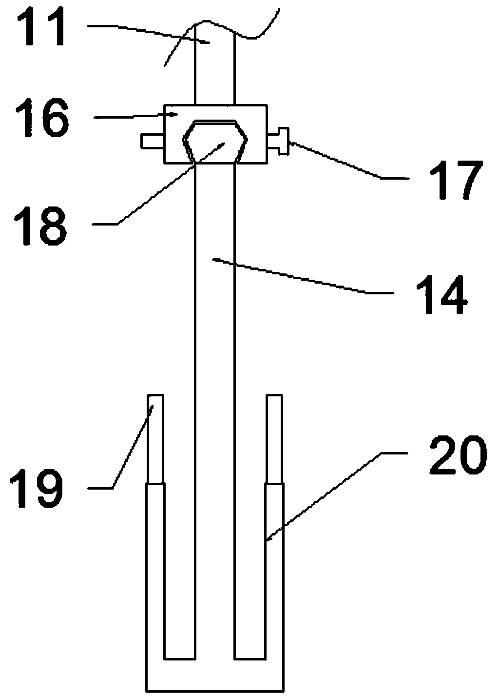 Stirrer used for testing in internal medicine department and provided with convenient-to-replace stirring structure