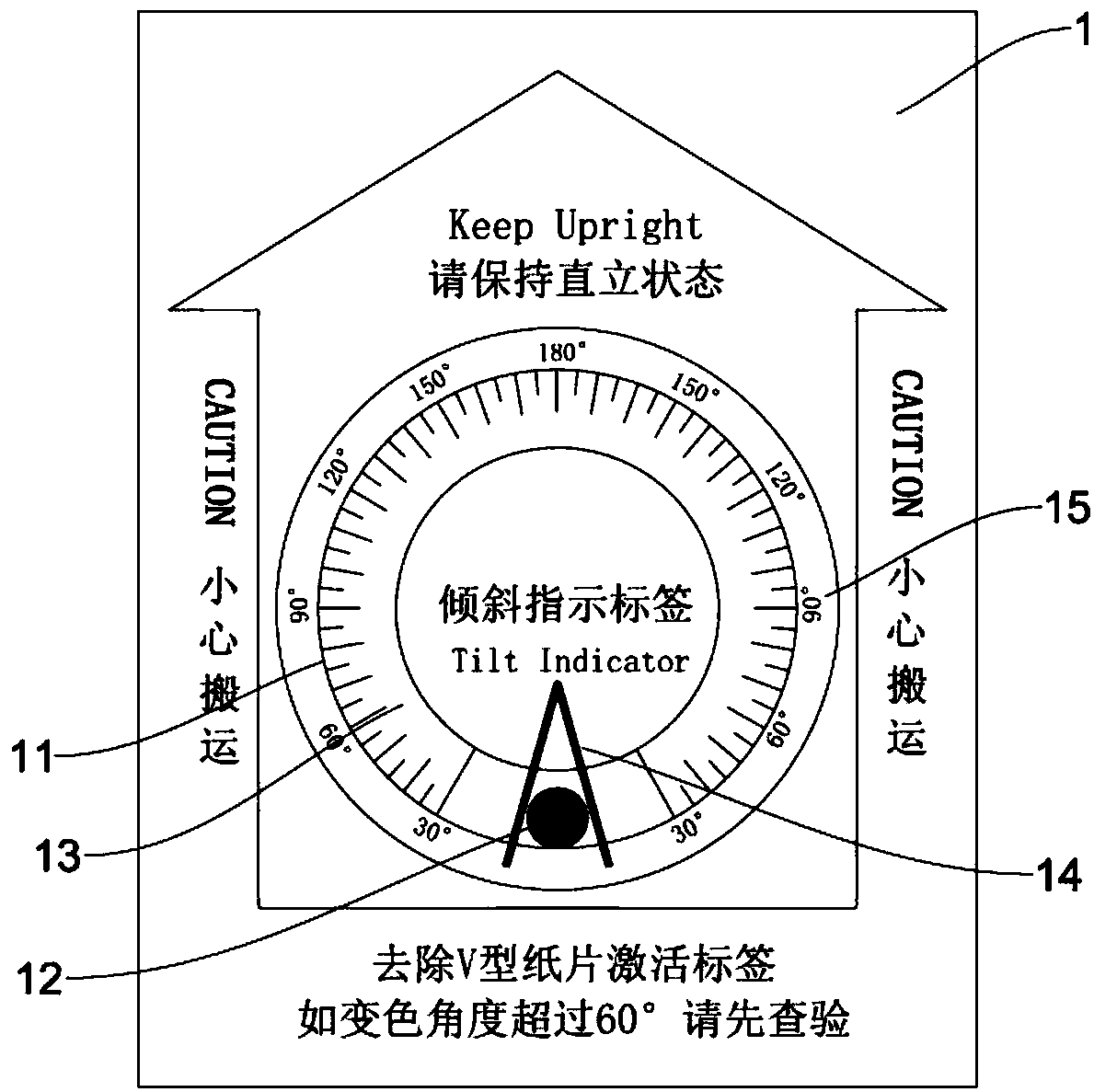 Inclination indicating device