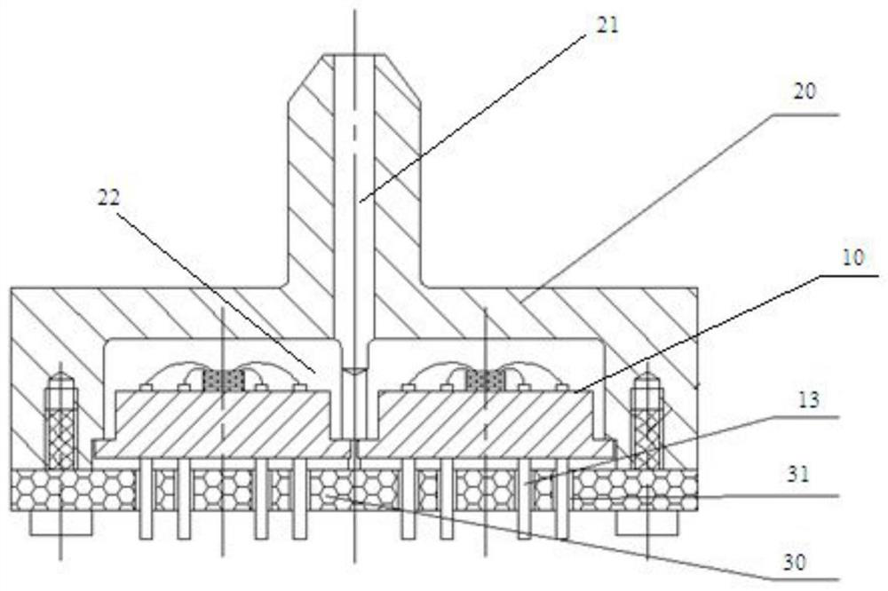 Core composite silicon piezoresistive pressure sensor