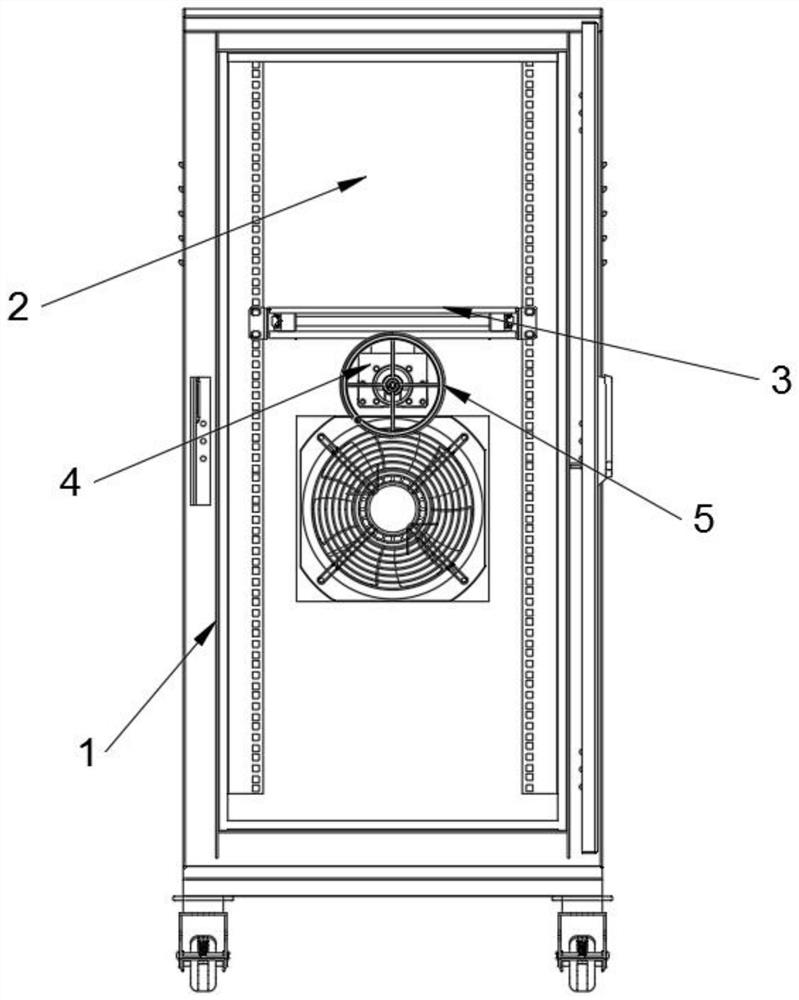 Draw-out type low-voltage cabinet capable of being connected with mobile phone 5G signal