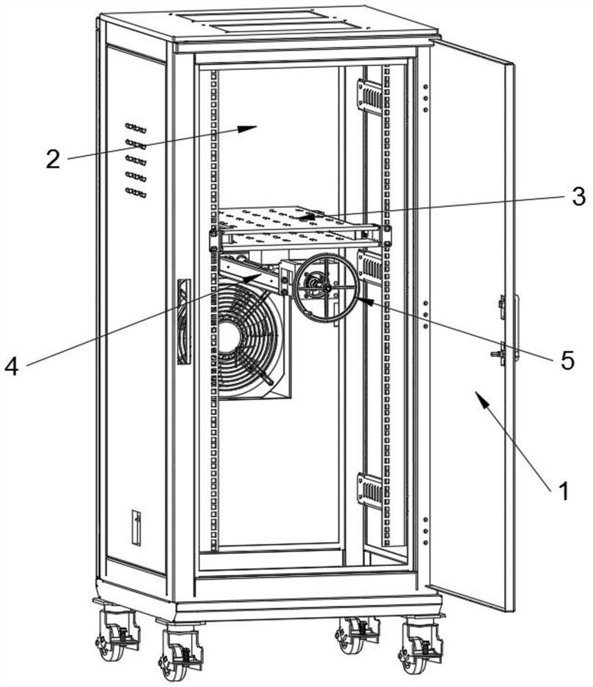 Draw-out type low-voltage cabinet capable of being connected with mobile phone 5G signal