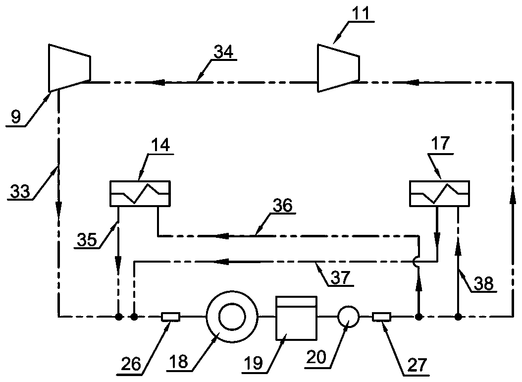 Container skid-type compression hydrogenation device for hydrogen dispenser