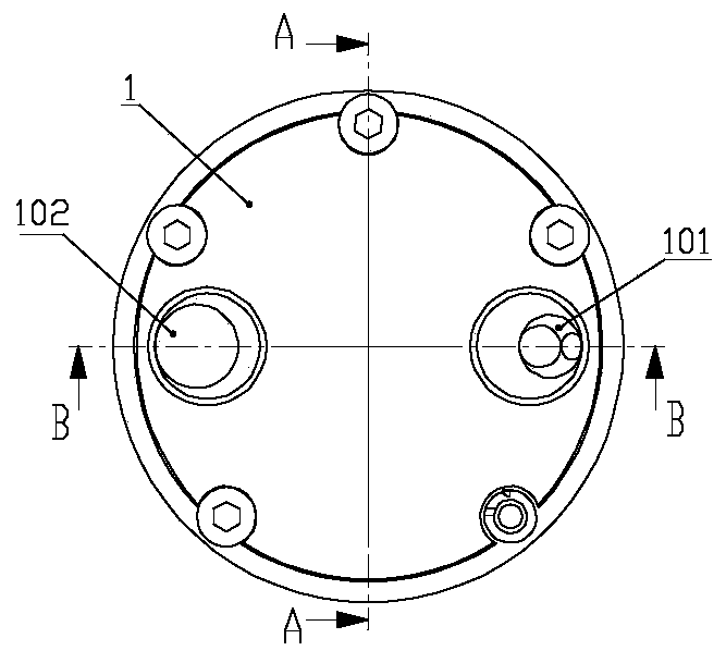 Static pressure support for rotor of spherical pump