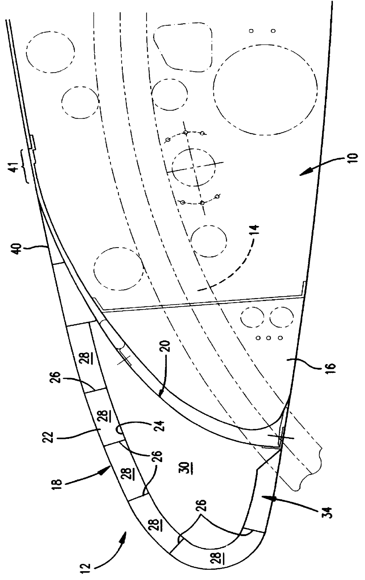 Aircraft wing leading edge high lift device with suction