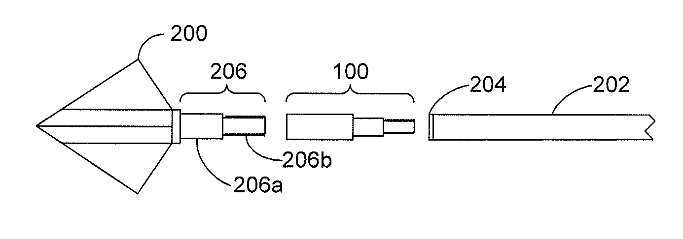 Counterweight for a hunting arrow