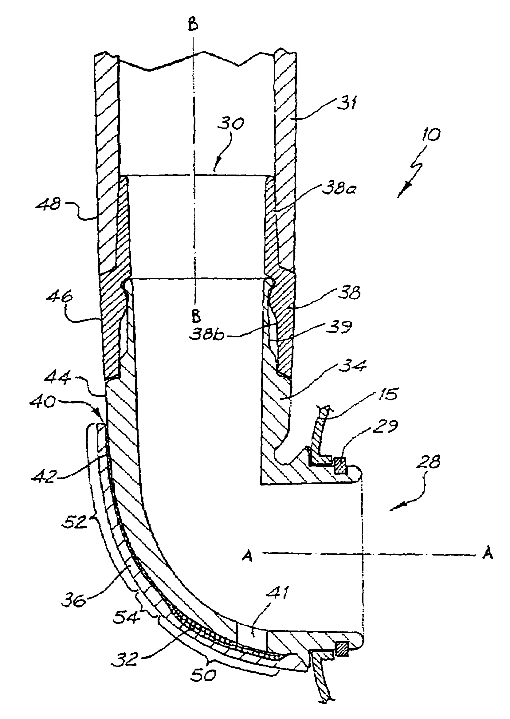 Connector for a respiratory mask and a respiratory mask