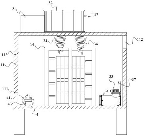 Gradient freezing storage device with double-helix quick-freezing diversion function