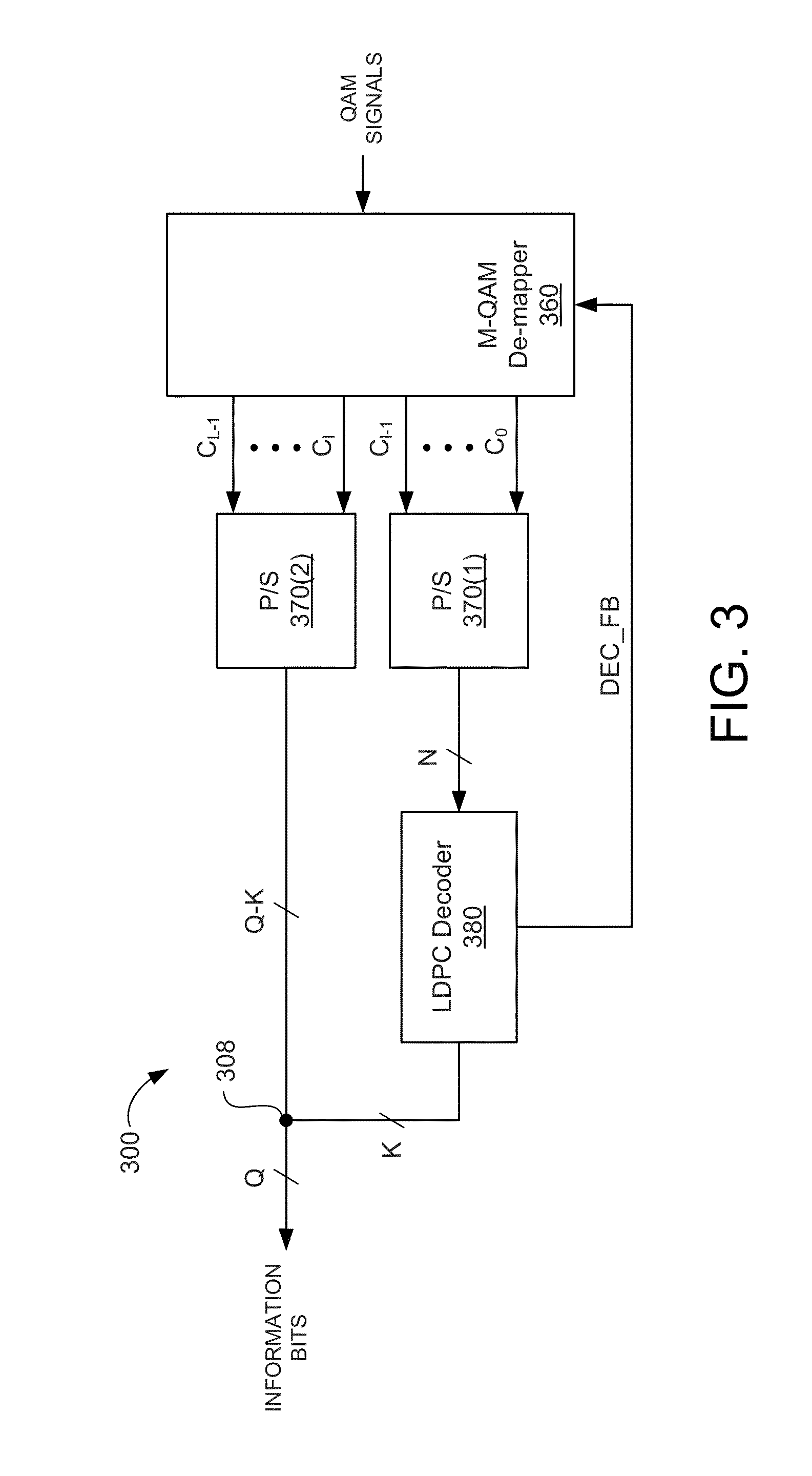 Enhanced decoding and demapping method and apparatus for qam data signals