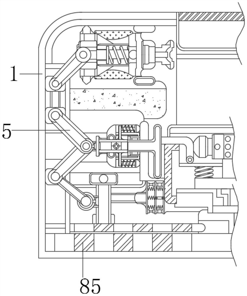 Automatic sealing and external drainage device for vending machine in rainy days when water enters vending machine