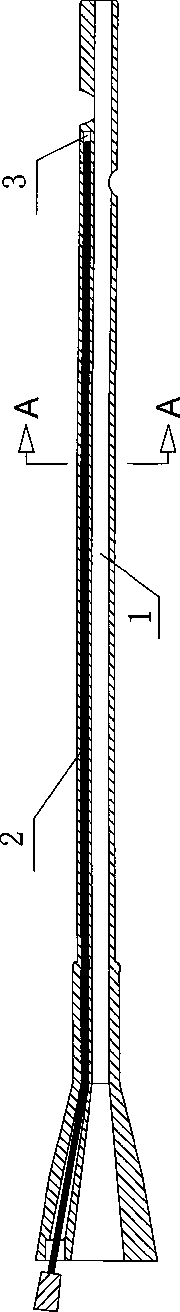 Nasogastric tube with double-tube chamber