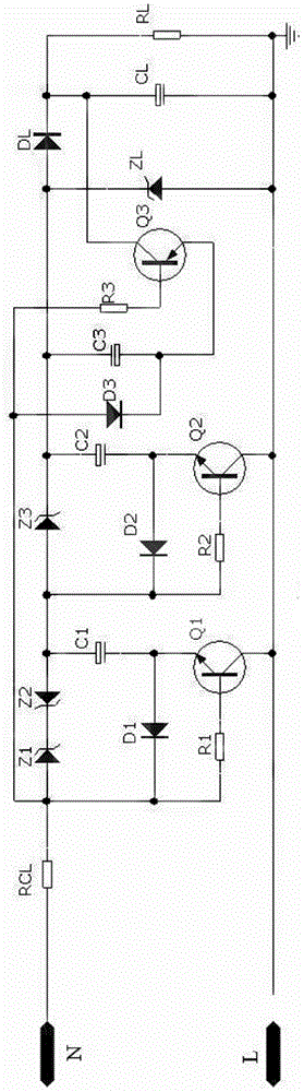 Constant current step-down power supply