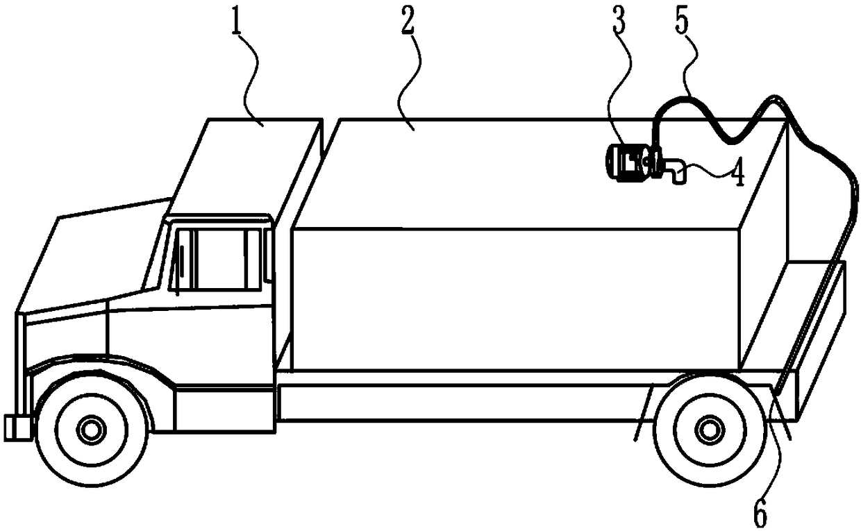 Municipal sanitary-sewer-manhole high-efficiency desilting vehicle