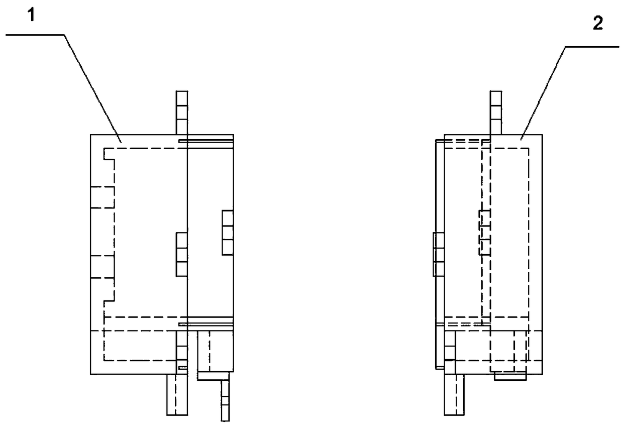 Pull rope sensor housing