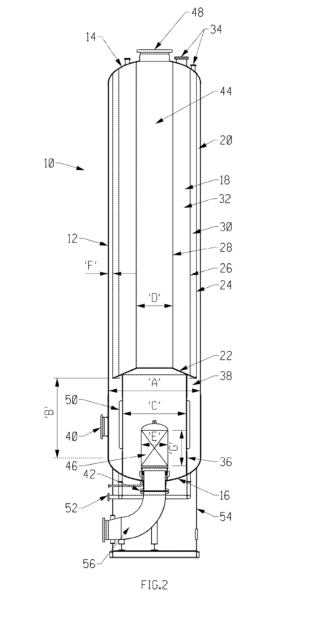 Radial Flow Adsorber 'U' Configuration