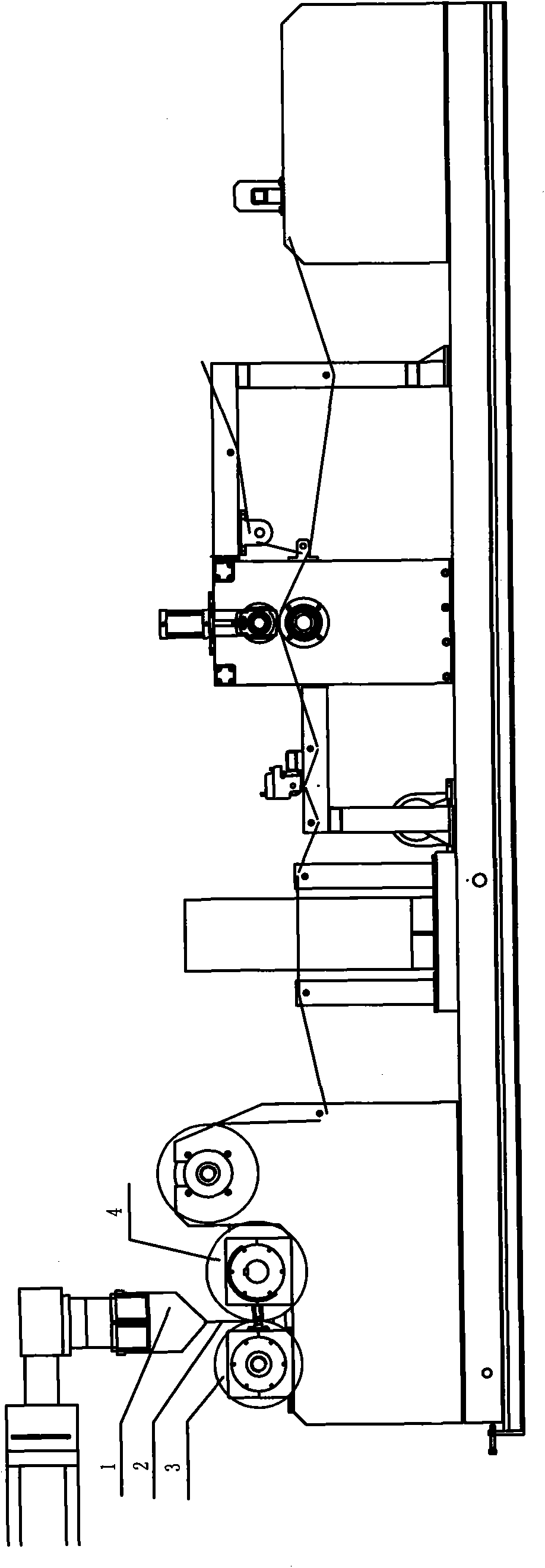 Production method and production device for vinyl acetate resin copolymer packaging film