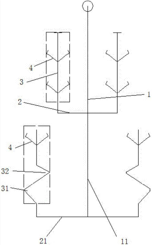 Suspension device for spraying automobile accessory