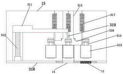 Rotary stamping machine head and stamping machine