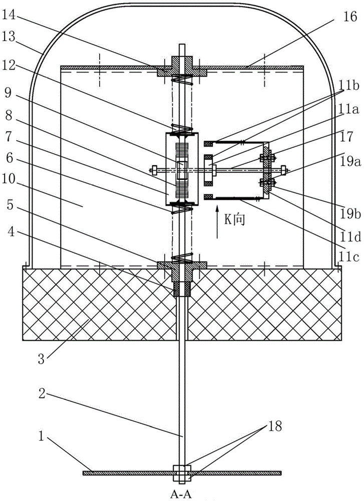 Rotary wave energy piezoelectric power generation apparatus