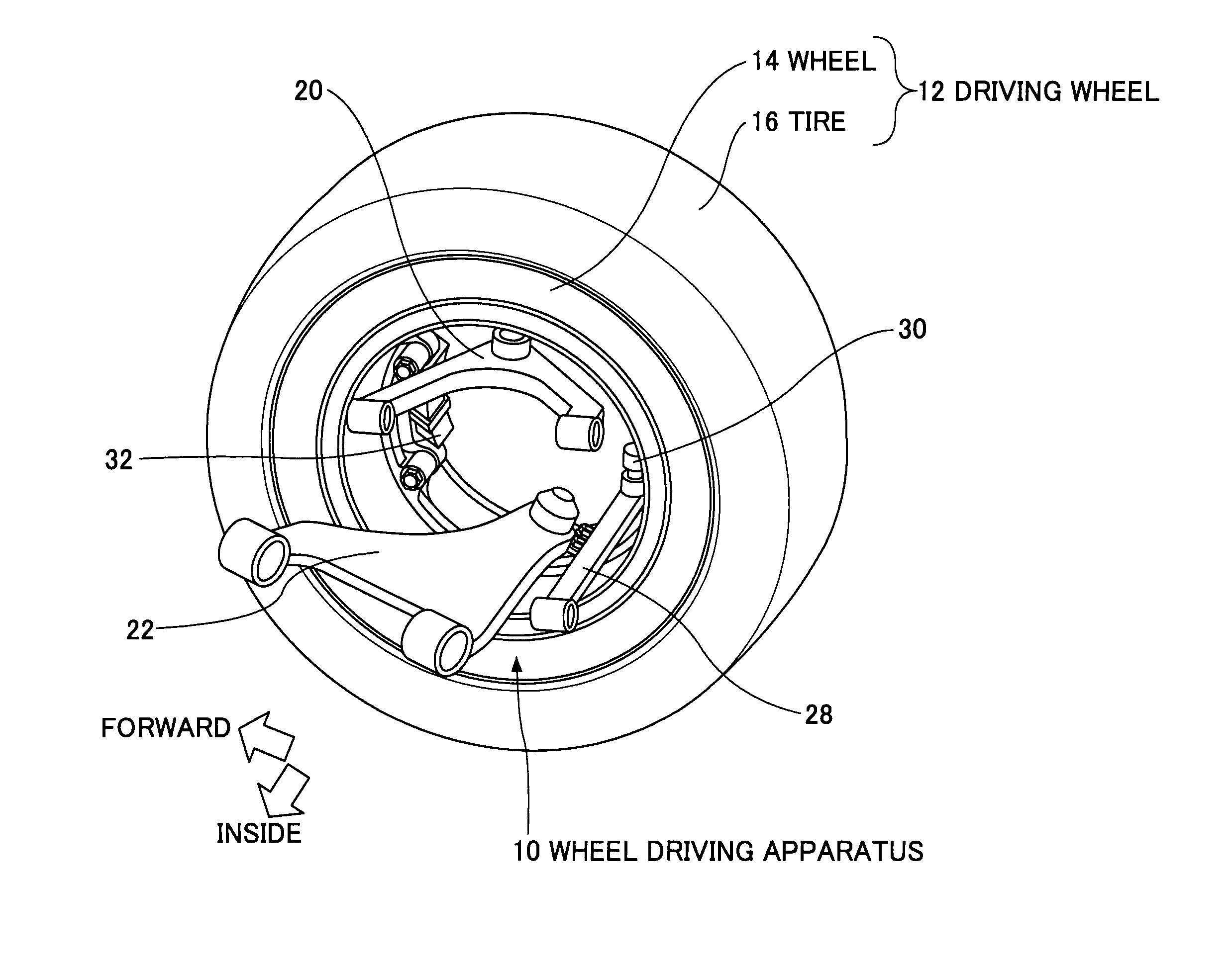 Wheel driving apparatus