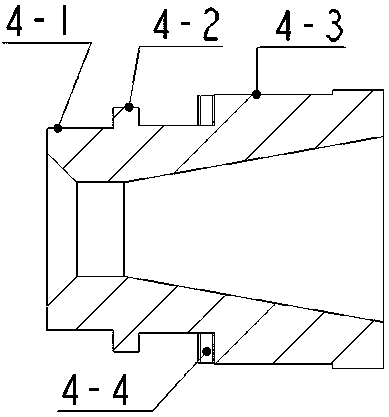 A solid rocket motor nozzle assembly connection sealing structure