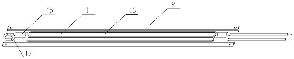 Segmented heating wire, manufacturing method thereof and heating element