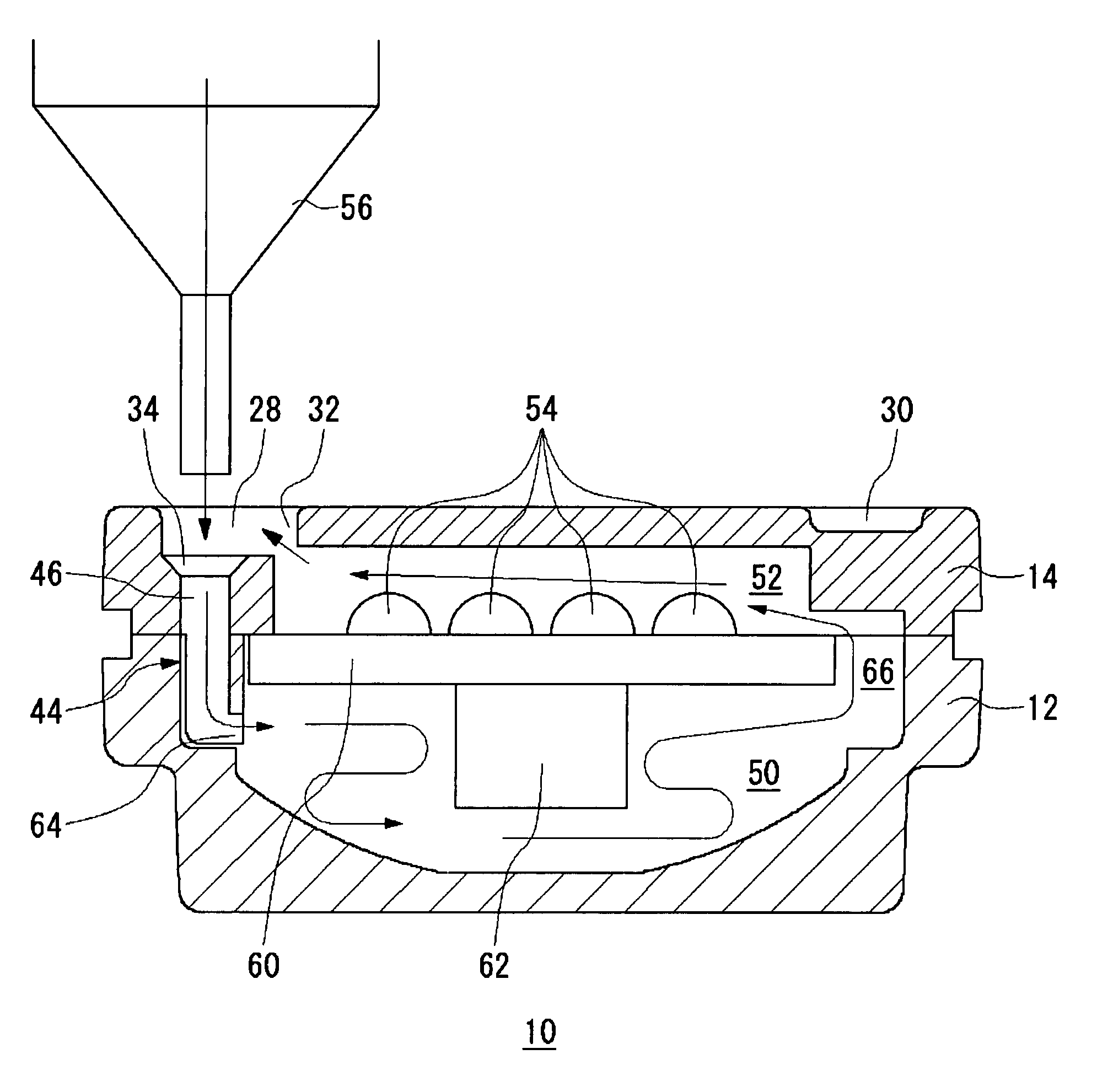 Silicone-filled casing for use with light-emitting unit and method of manufacturing the light-emitting unit