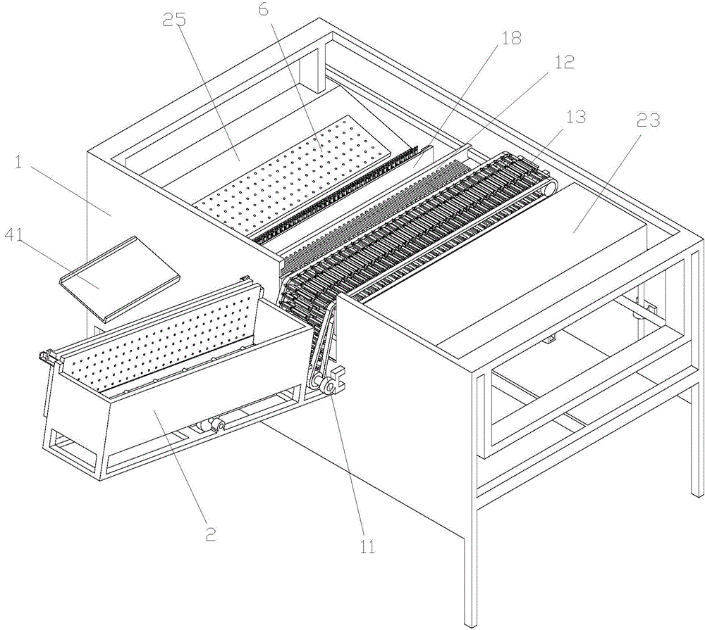 Automatic conveying device for chopstick lacquering machine