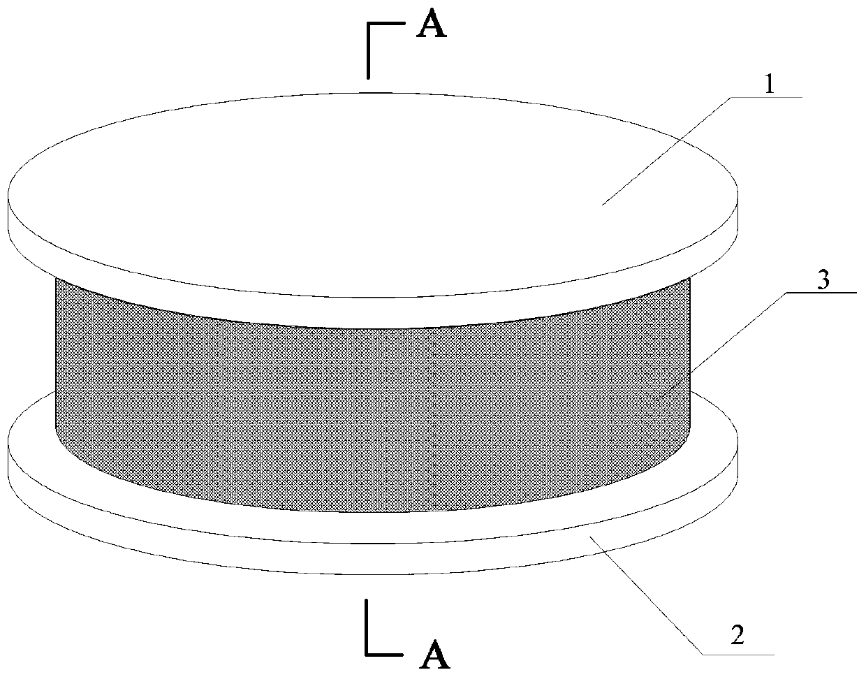 A self-resetting lead rubber shock-isolation bearing