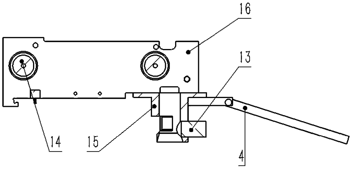 A lift-type high-pole lamp with a semi-automatic hooking device installed