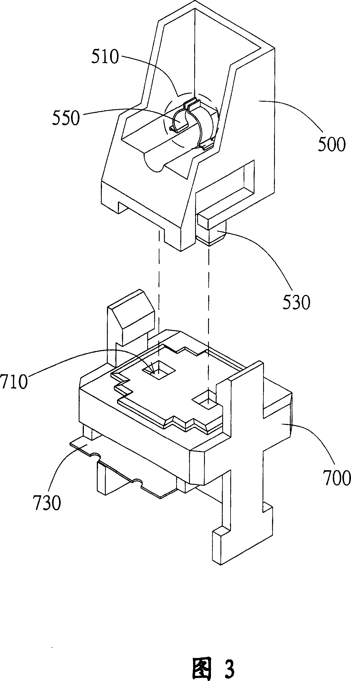 Back light module and separable light source connecting device used in the back lighting module