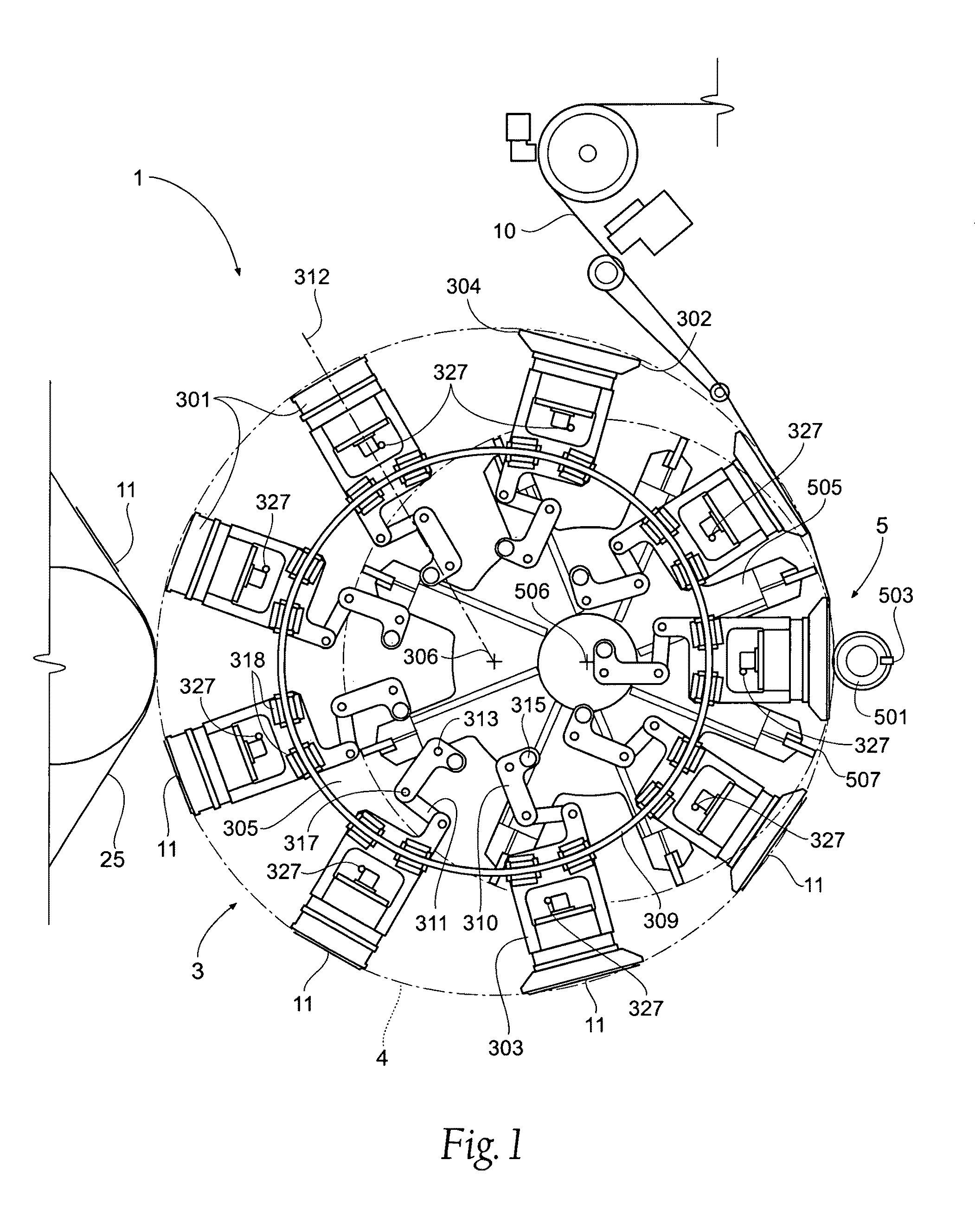 Single transfer insert placement method and apparatus