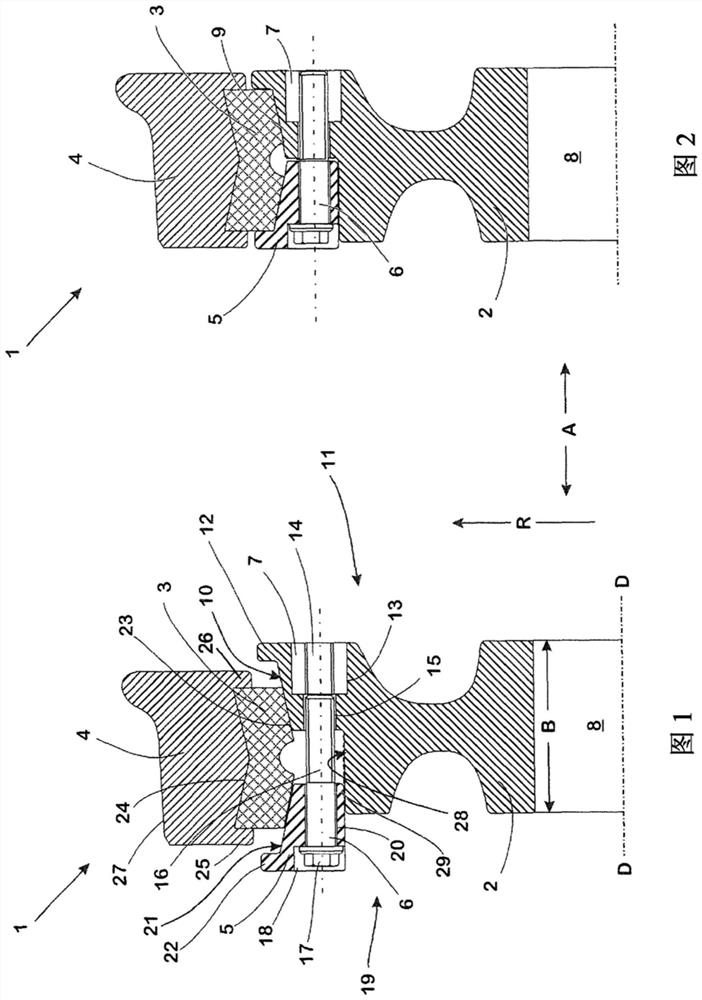 Multi-piece, elastic track wheel