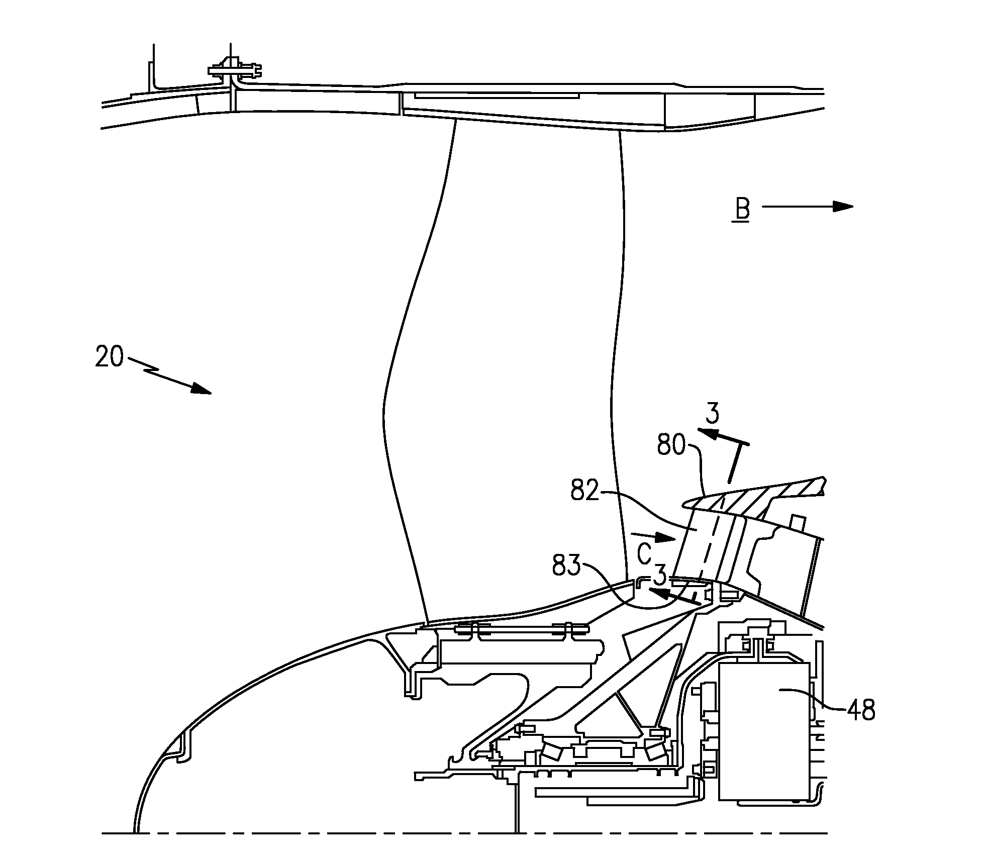 Anti-icing core inlet stator assembly for a gas turbine engine