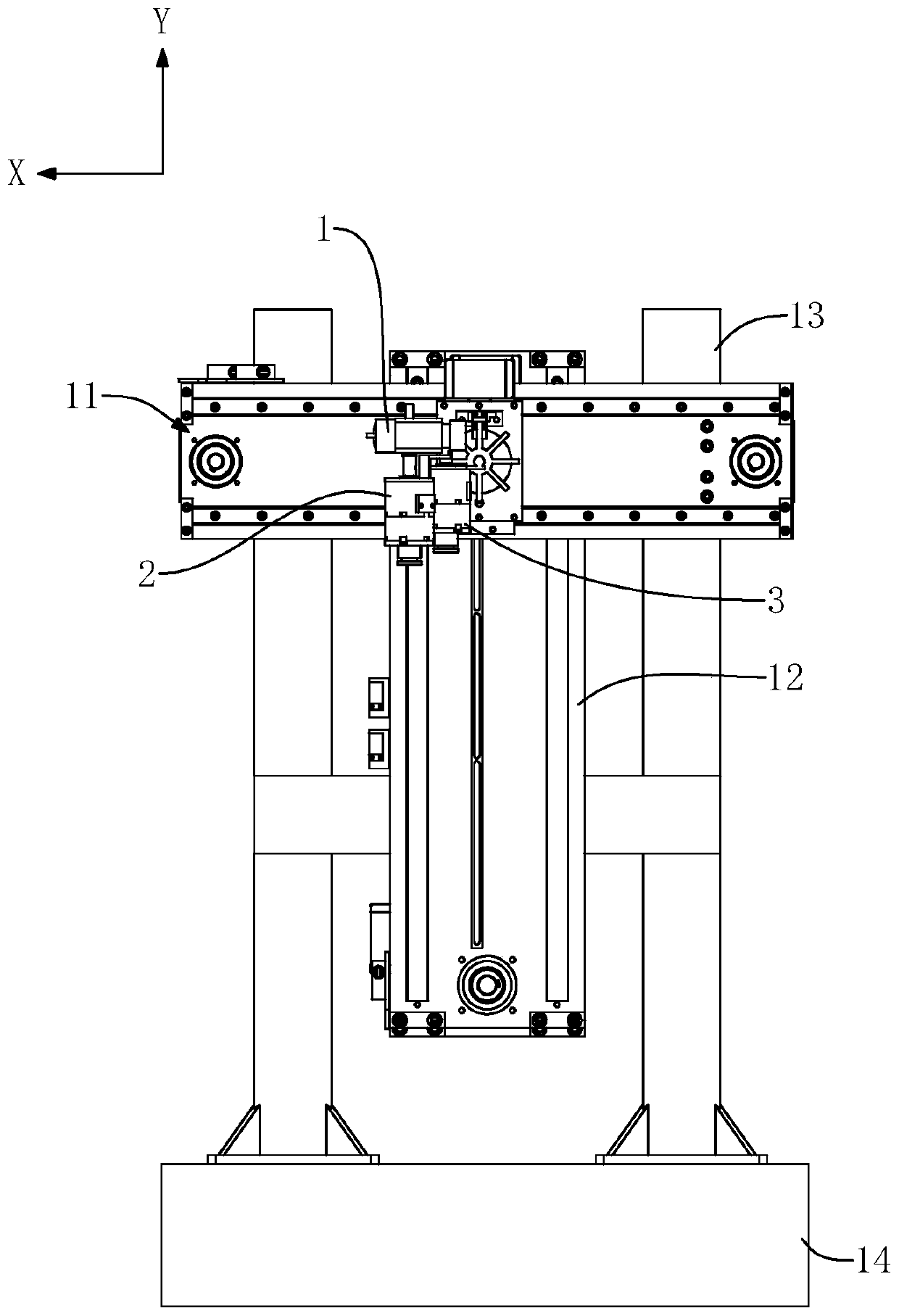 Box inner wall painting equipment