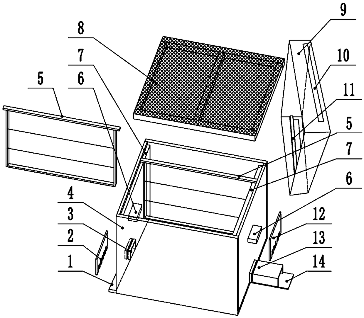 Method for pollinating muskmelons in greenhouse by bees