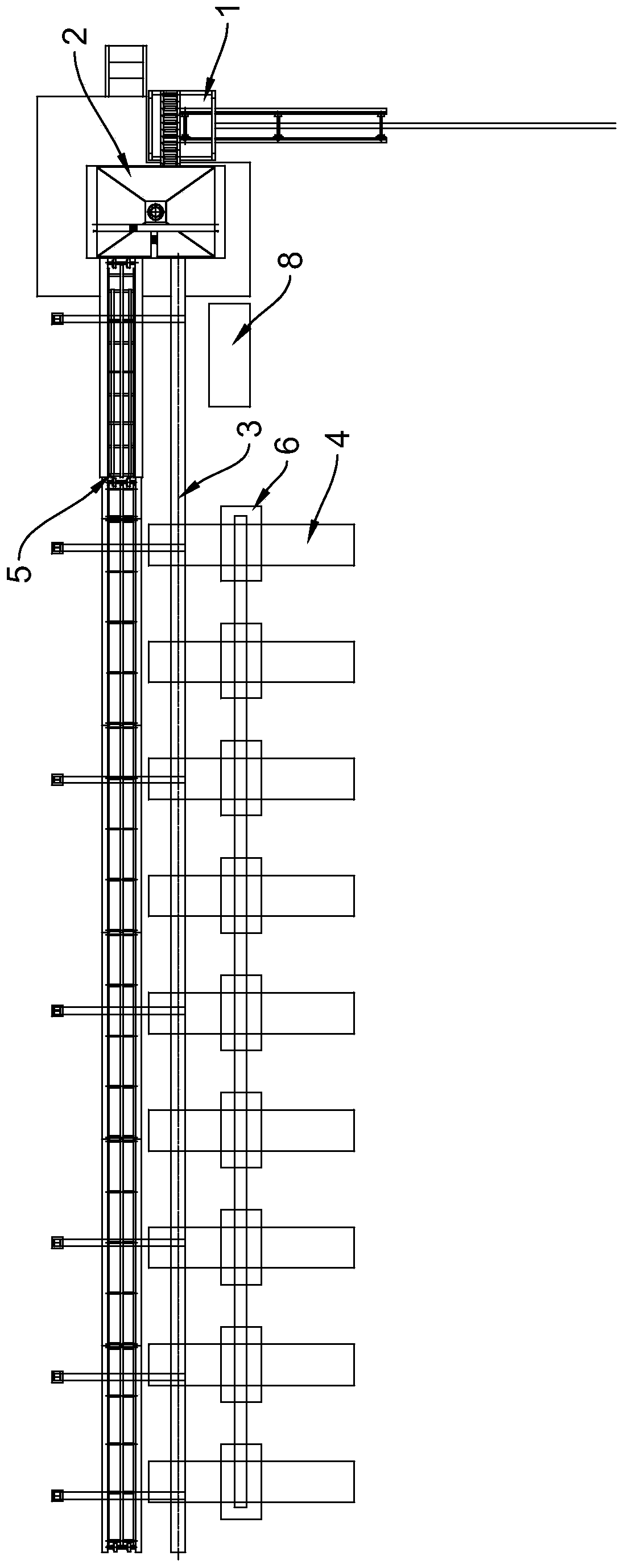 Production system for slab lattice of lead-acid storage battery and method for preparing slab lattice by using the same