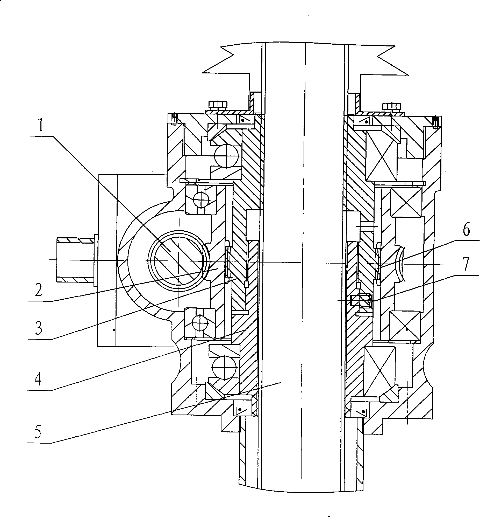 Self locking type worm gear-worm screw-threaded shaft elevator