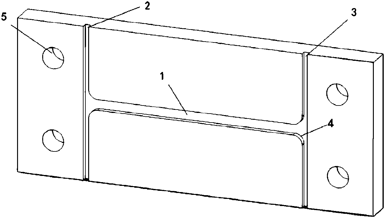 Dry-type air-core reactor preparation mould provided with air gaps of fixed size and sample preparation method