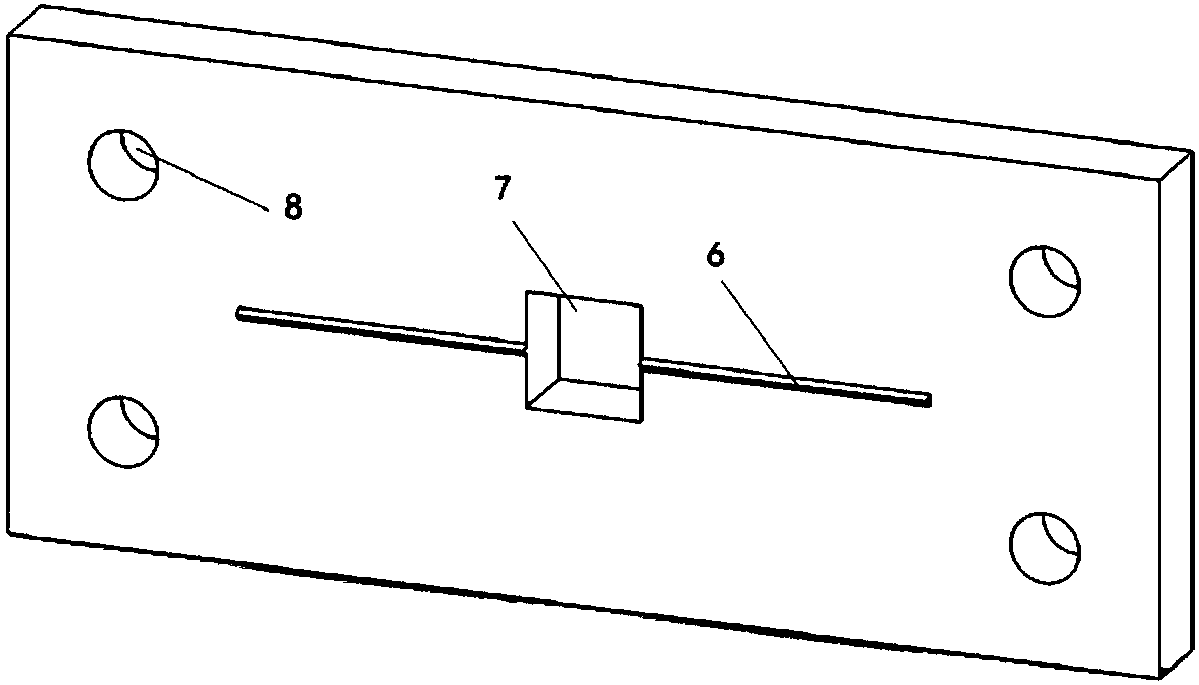 Dry-type air-core reactor preparation mould provided with air gaps of fixed size and sample preparation method