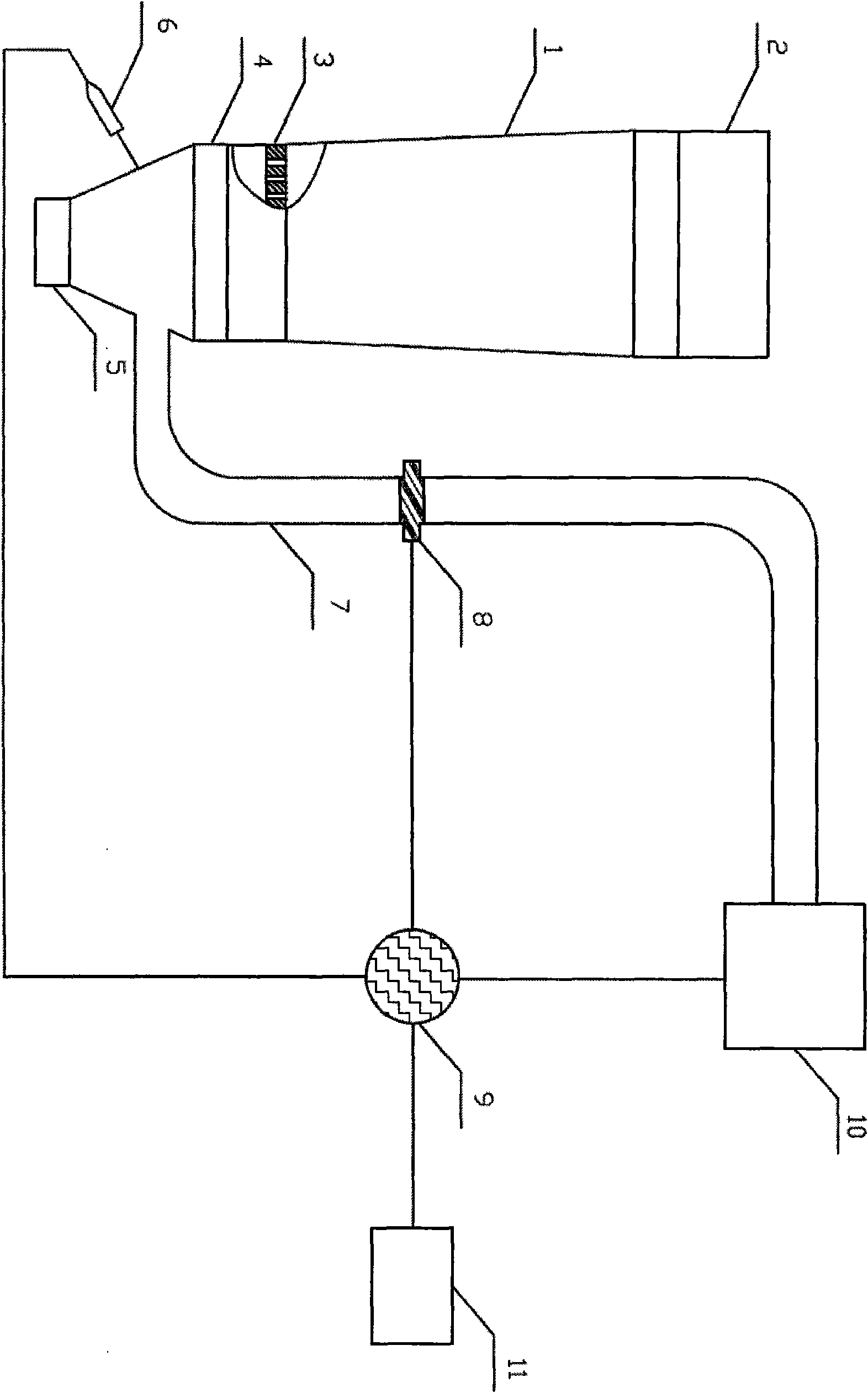 Test device and test method for measuring aggregative permeability index of sinter bed