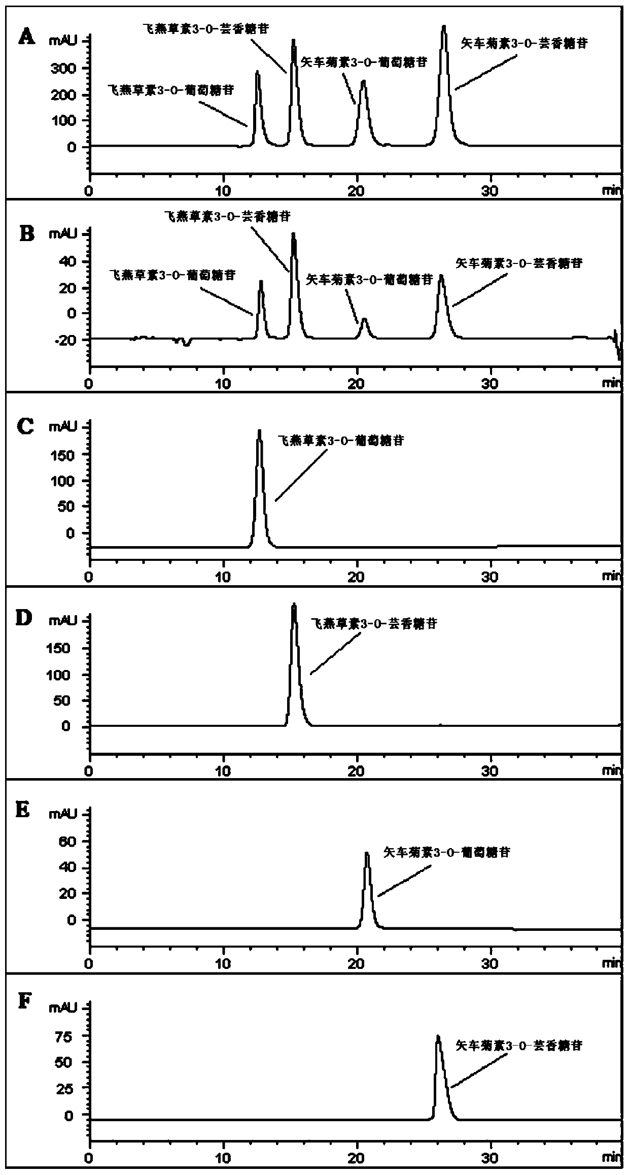 A method for extracting, separating and purifying four main anthocyanins from blackcurrant pomace