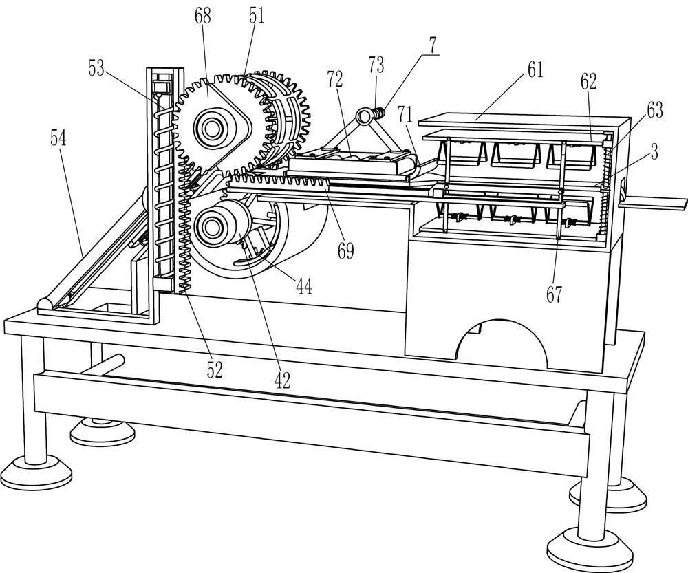 A leather connecting line cutting device