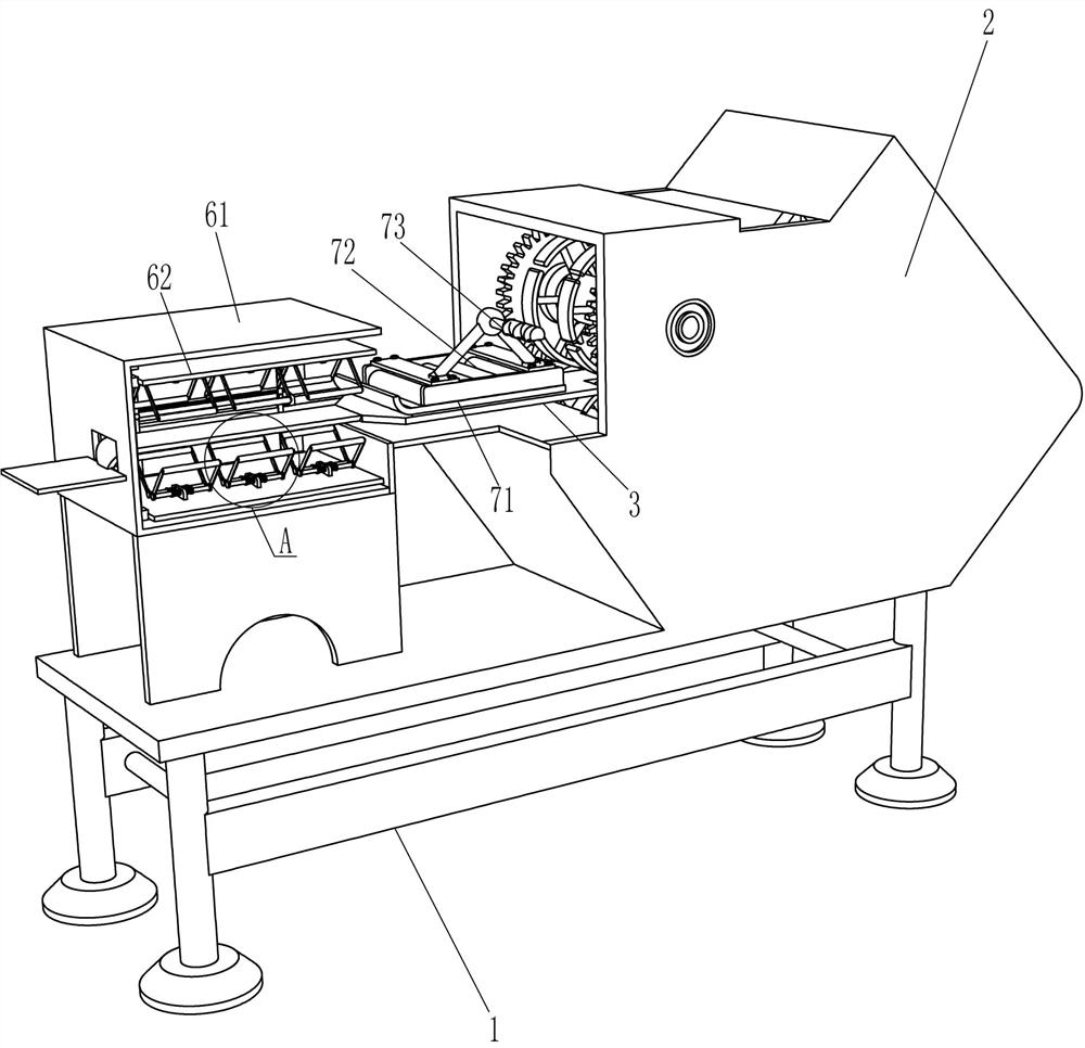 A leather connecting line cutting device