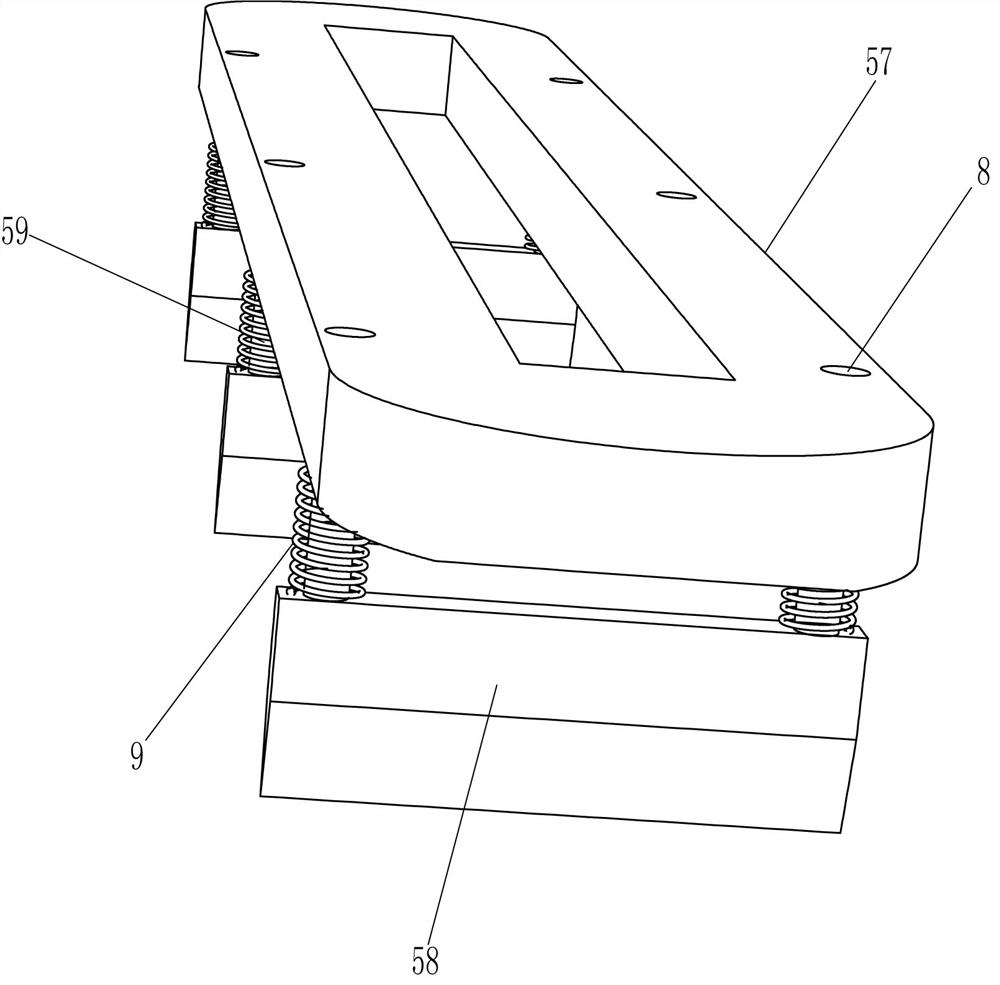 A leather connecting line cutting device