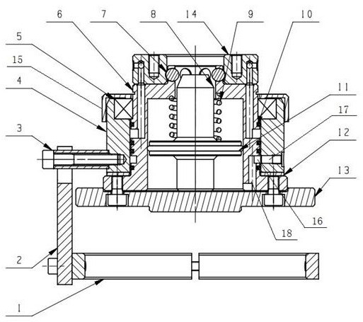 Industrial robot end anti-winding quick-changing device