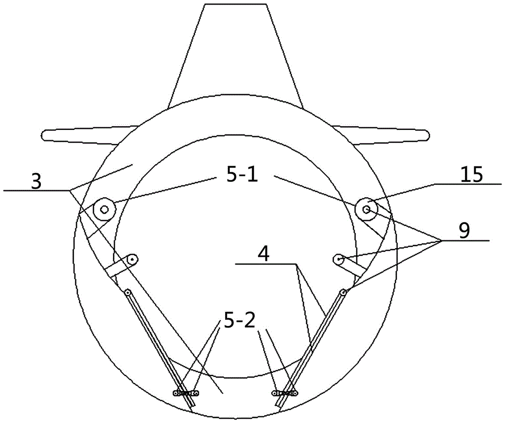 Variable-body three-body hydrofoil composite diving boat