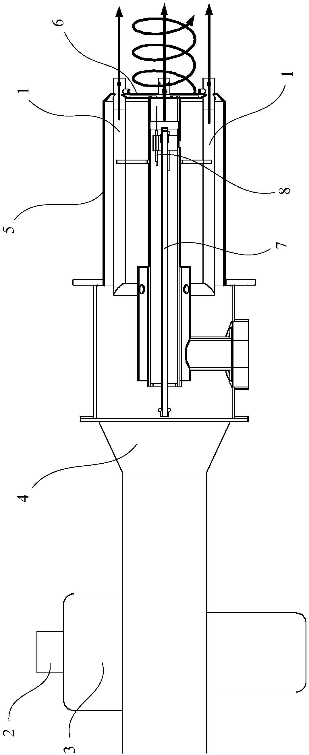 Combustor and a central backdraft boiler comprising same