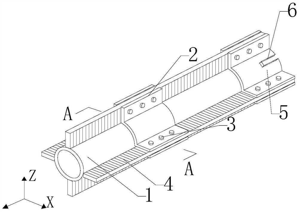 A detachable anti-buckling reinforcement device for a power transmission tower