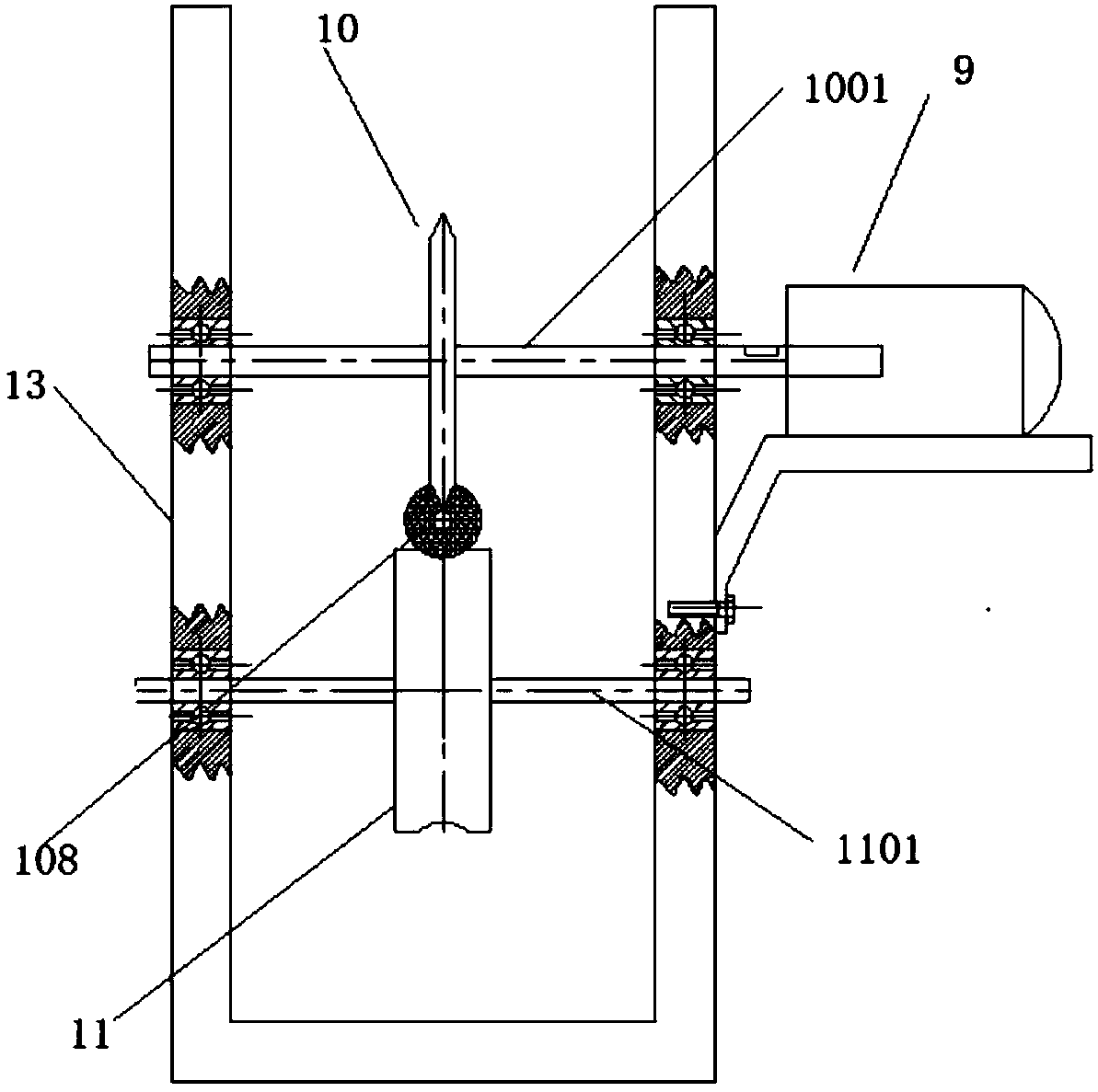 Waste electric wire stripping and core-taking apparatus